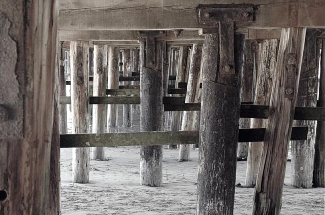 under the pier